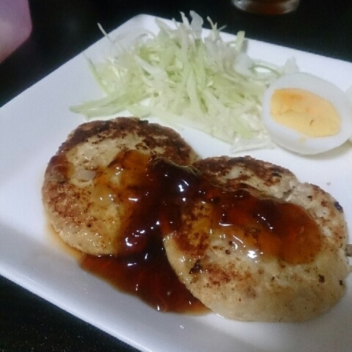 お財布に優しい♡お豆腐ハンバーグ